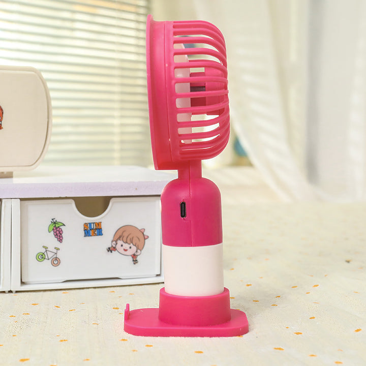 Women's Portable Mini Fan with USB Charging Function and Ergonomic Design Bowlift