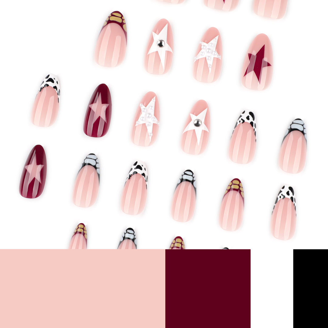 Artful Nail Art with Modern Designs and 3D Accents Bowlift