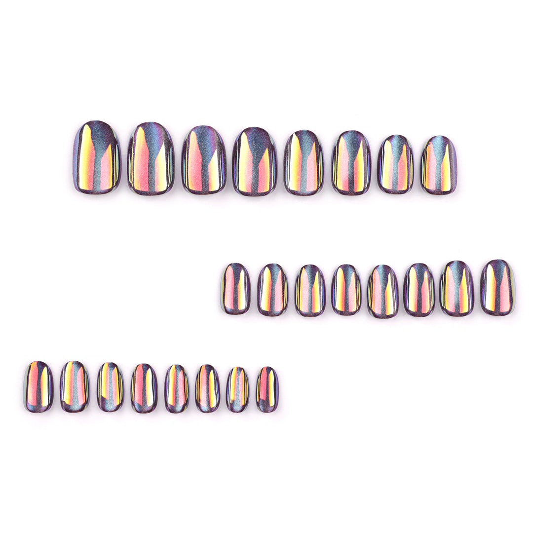Artful Nail Art with Shimmering Finish Bowlift