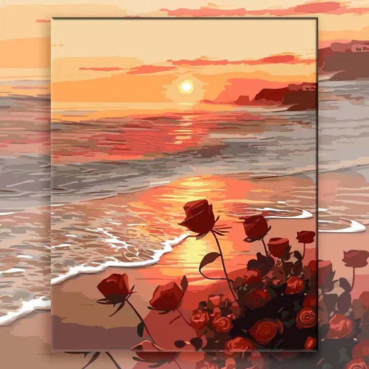 Floral Landscape Canvas Art Bowlift