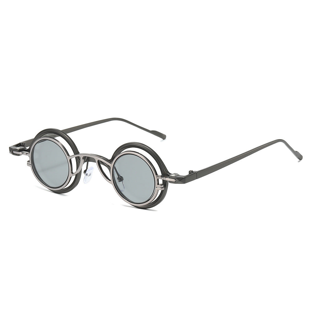 Fashion-Forward Circular Frame Sunglasses Bowlift