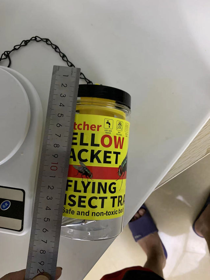 Hanging Refillable Wasp and Flying Insect Trap with Non-Toxic Bait Reservoir Bowlift