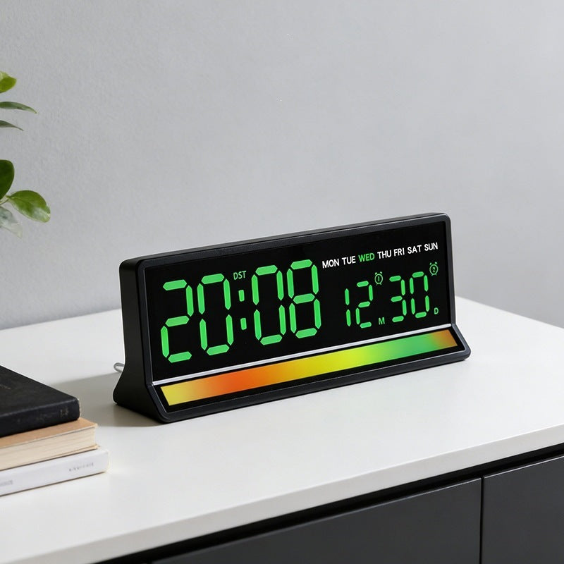 Digital alarm clock with clear LED display and date display Bowlift