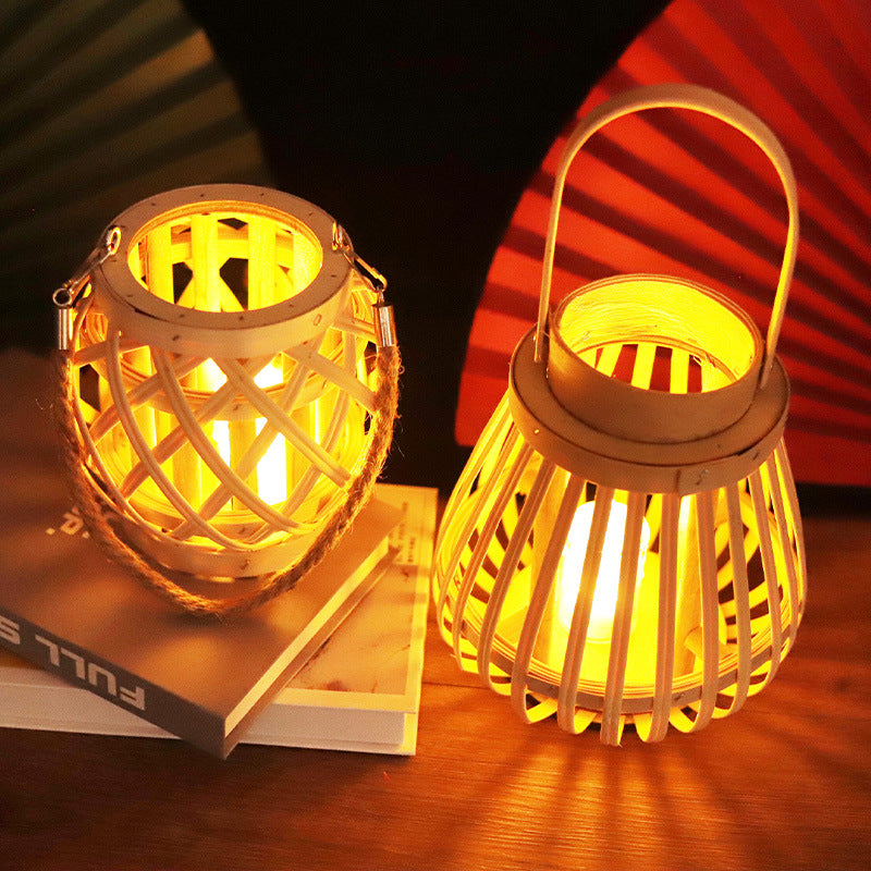 Handmade Lantern Made Of Natural Materials Bowlift