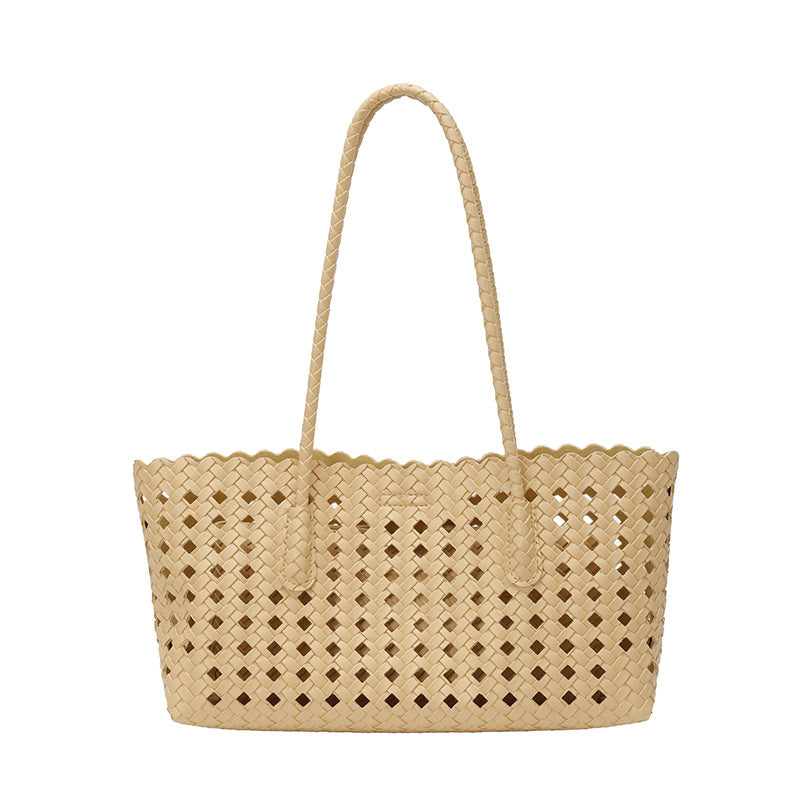 WoHandwoven Straw Market Tote Bag Bowlift