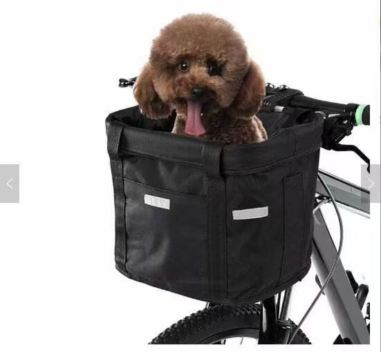collapsible insulated front bike basket with quick-release mounting and waterproof liner Bowlift