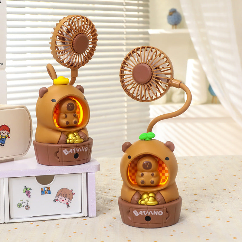 Women's Portable Mini Fan in Cute Bear Design Bowlift