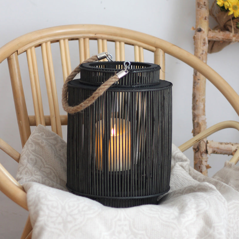 Decorative Rattan Lantern Bowlift