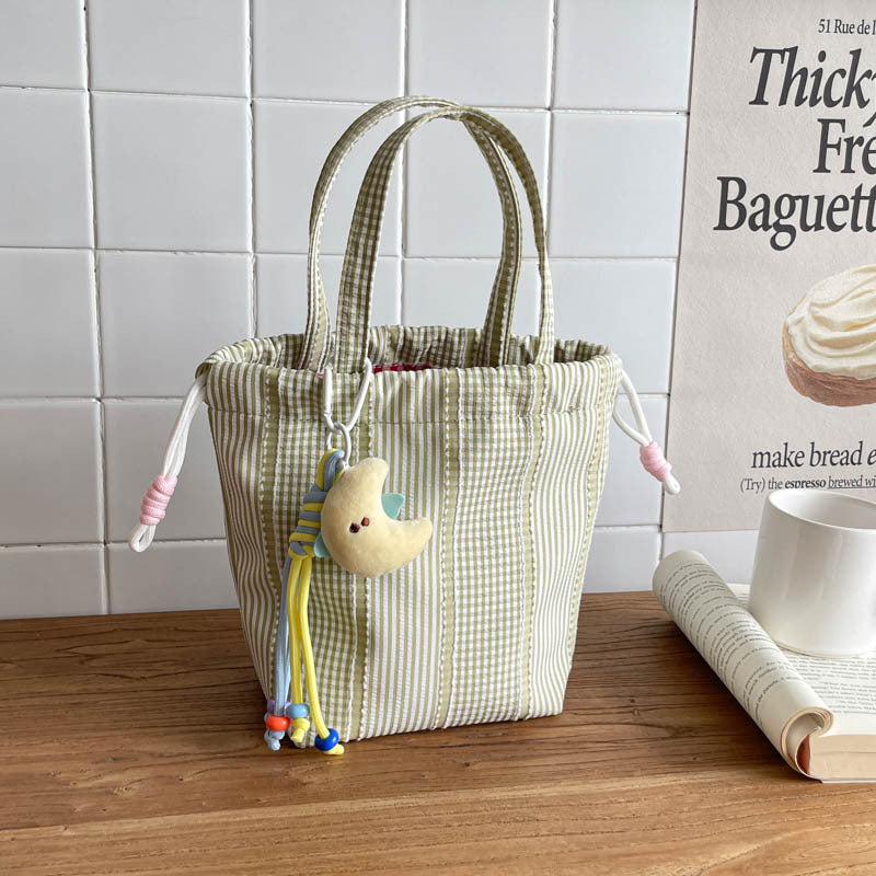 WoDrawstring Utility Tote Bag Bowlift