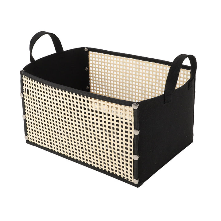 Modern storage container with rattan look Bowlift