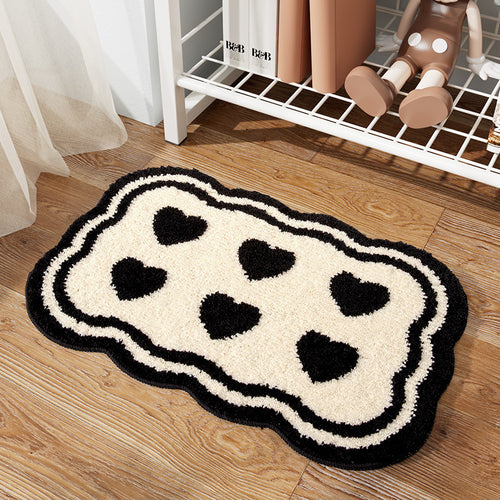 Heart Pattern Bath Mat Bowlift