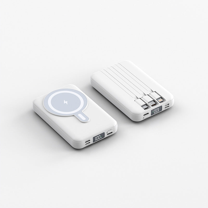 Portable power bank with wireless charging function and digital display Bowlift