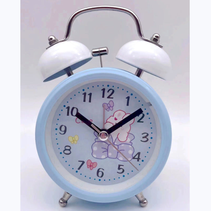 Nostalgic children's alarm clock with cheerful animal motif Bowlift