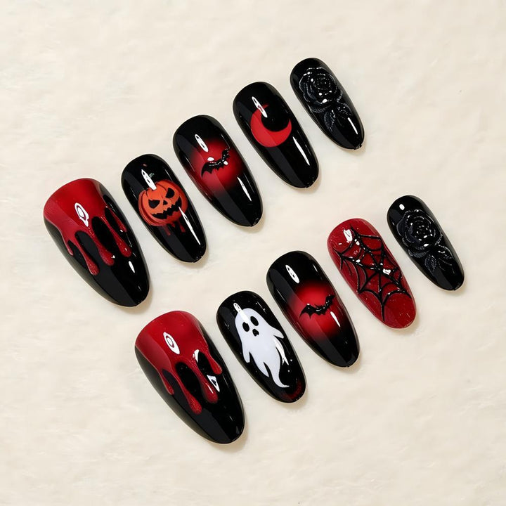 Festive Halloween-Themed Nail Art Set Bowlift