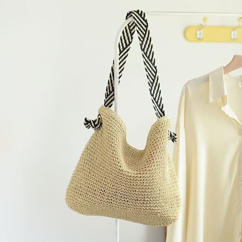 Large Handwoven Basket Shopper Bowlift