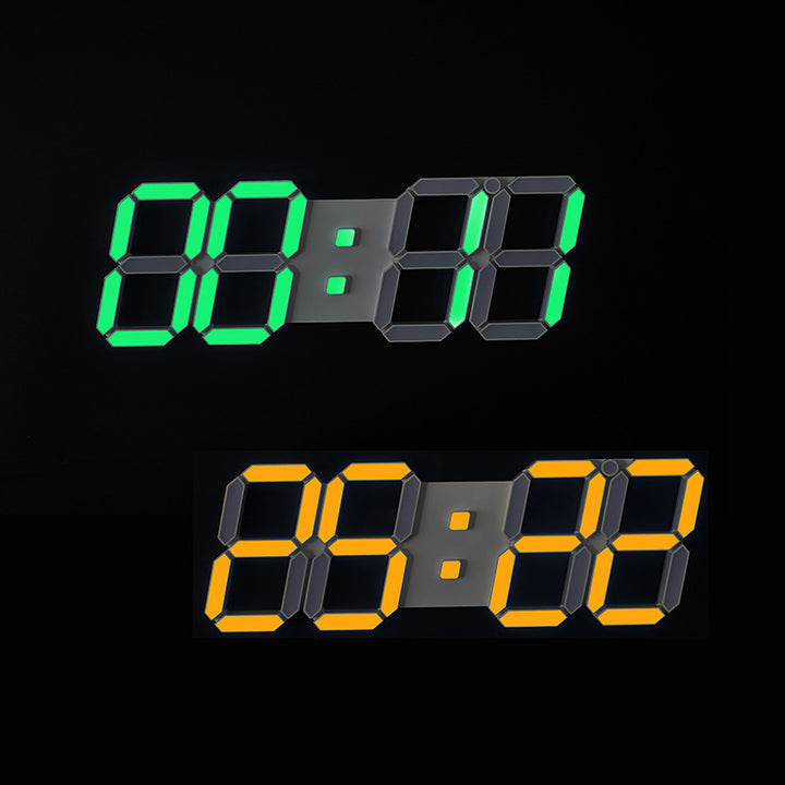 Digital Alarm Clock with Large Display and Color Change Bowlift