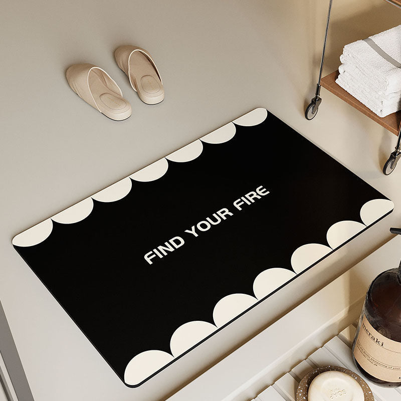 Piano Keys Design Bath Mat Bowlift