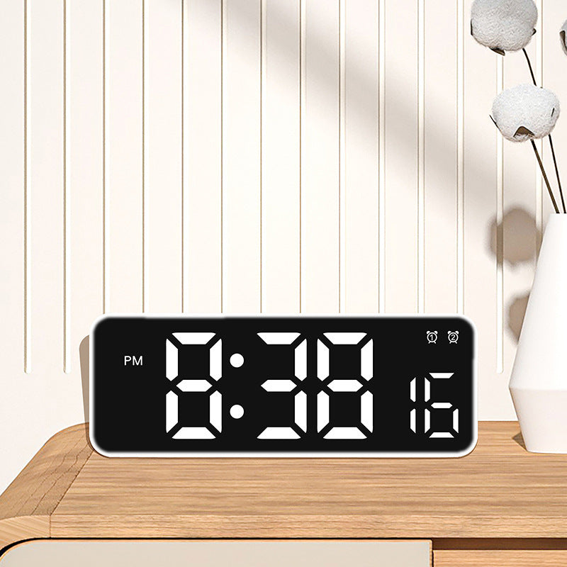 Digital Alarm Clock with Large LED Display and Dual Alarm Function Bowlift