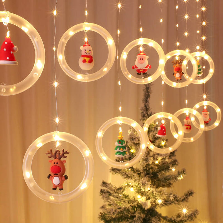 BowLift | Christmas Circle Doll Hanging Decoration 10 LED USB String Lights