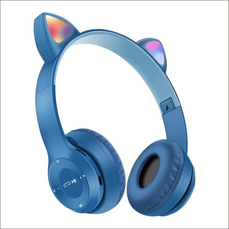Cat-Ear Bluetooth Headphones with LED Lights