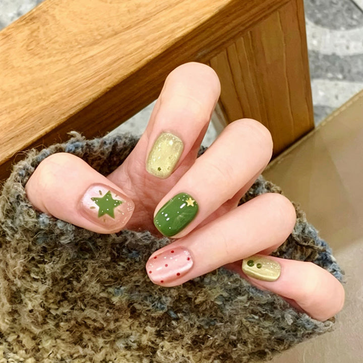 Artistic Press-On Nail Art Design Set Bowlift