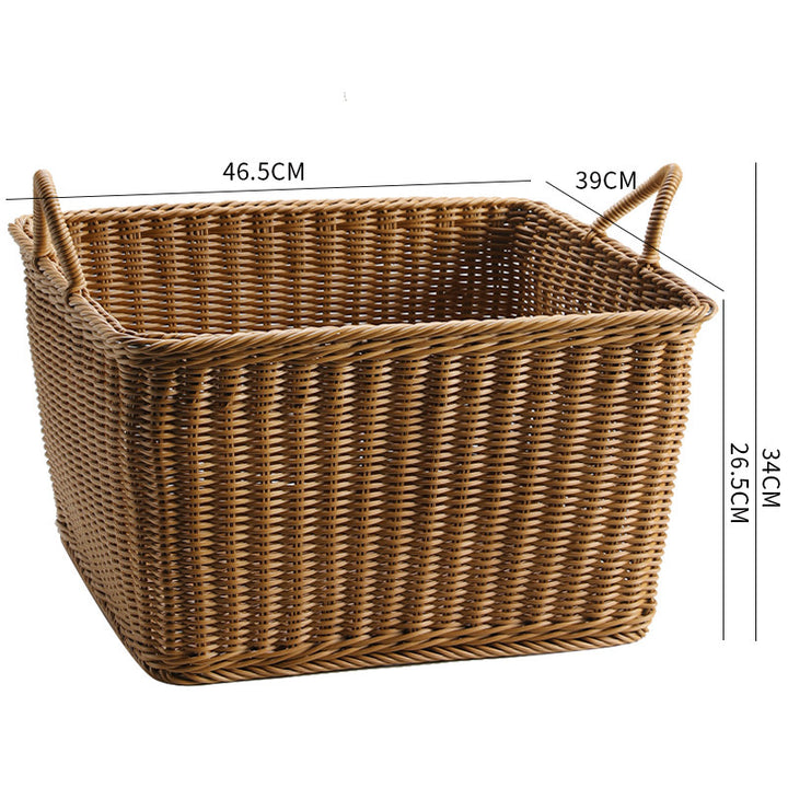 Premium Handwoven Wicker Storage Bin Bowlift