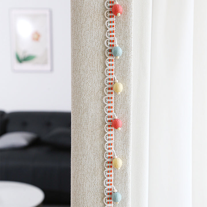 Decorative fringe trim with colorful tassels Bowlift