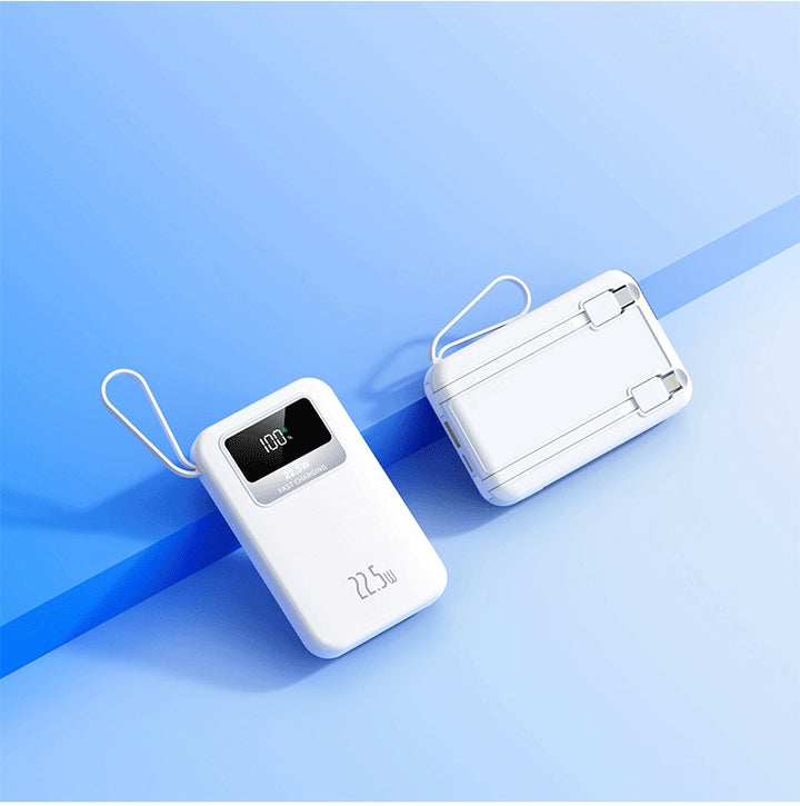 Portable power bank with digital display and intelligent 22.5W fast charging function Bowlift
