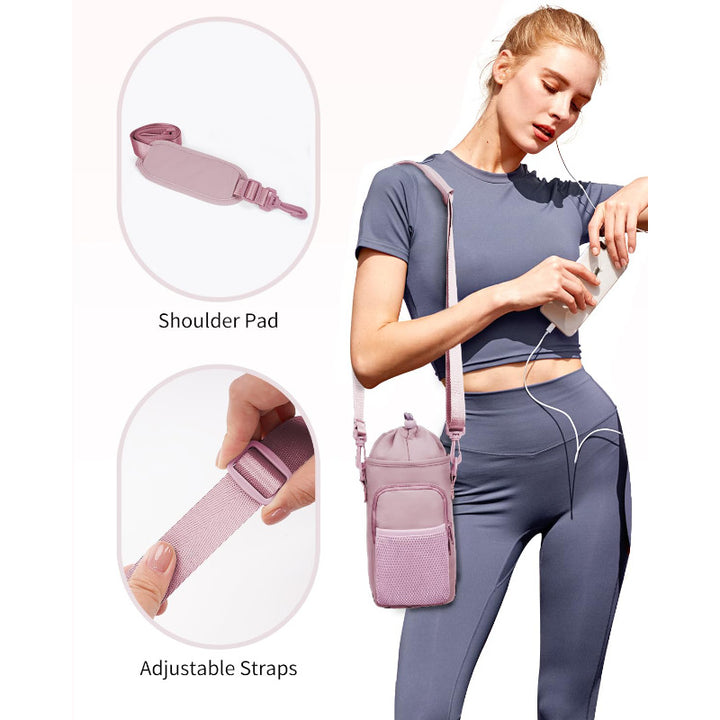 Unisex Water Bottle with Portable Net Bag Bowlift