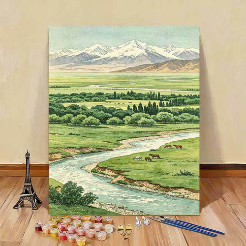 Scenic Nature Landscape Paint by Numbers Kit Bowlift