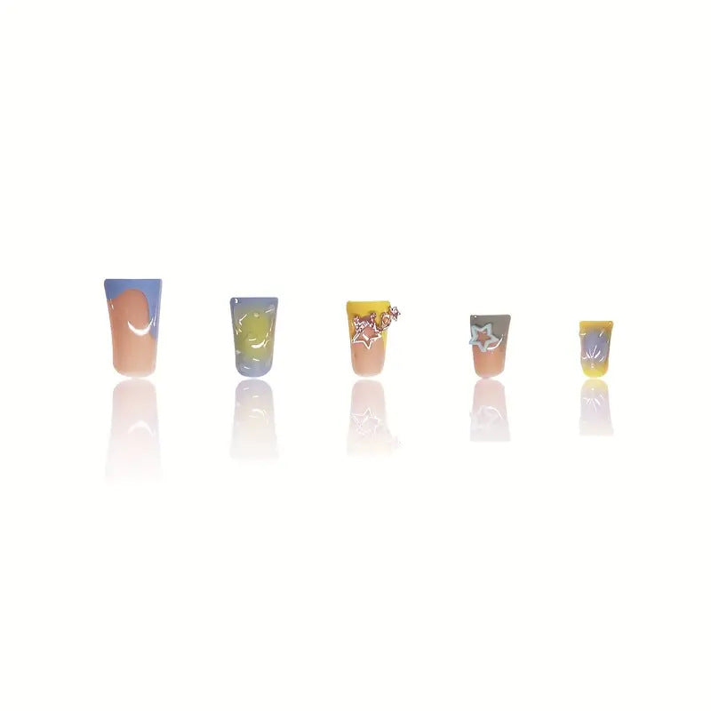 Creative Press-On Nail Art Set Bowlift