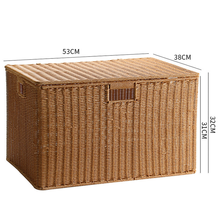Decorative Woven Storage Chest Bowlift