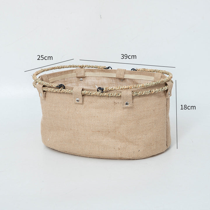 Practical basket with zipper and sturdy design