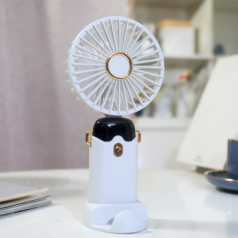 Women's Portable Hand Fan with Integrated Spray Function and USB Charging Option Bowlift