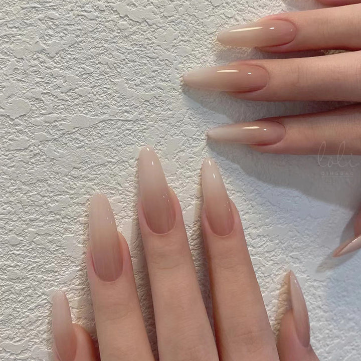 Elegant Stiletto Press-On Nail Extensions Bowlift