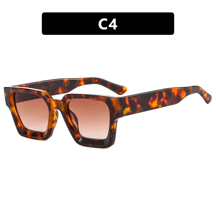 Ladies fashionable square sunglasses with sturdy frame and yellow lenses Bowlift