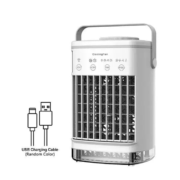 Unisex One Size compact USB rechargeable vaporizer personal air cooler with removable water tank and carrying handle Bowlift