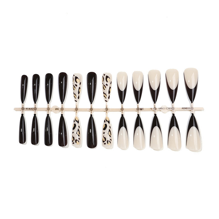 Artificial nail set with elegant tips and fashionable patterns Bowlift