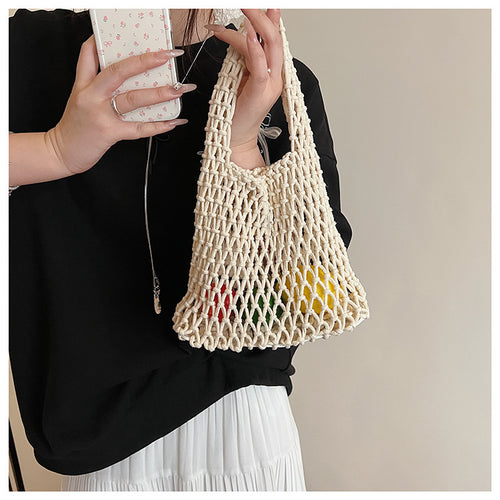 Hand-knotted tote bag with breathable structure Bowlift