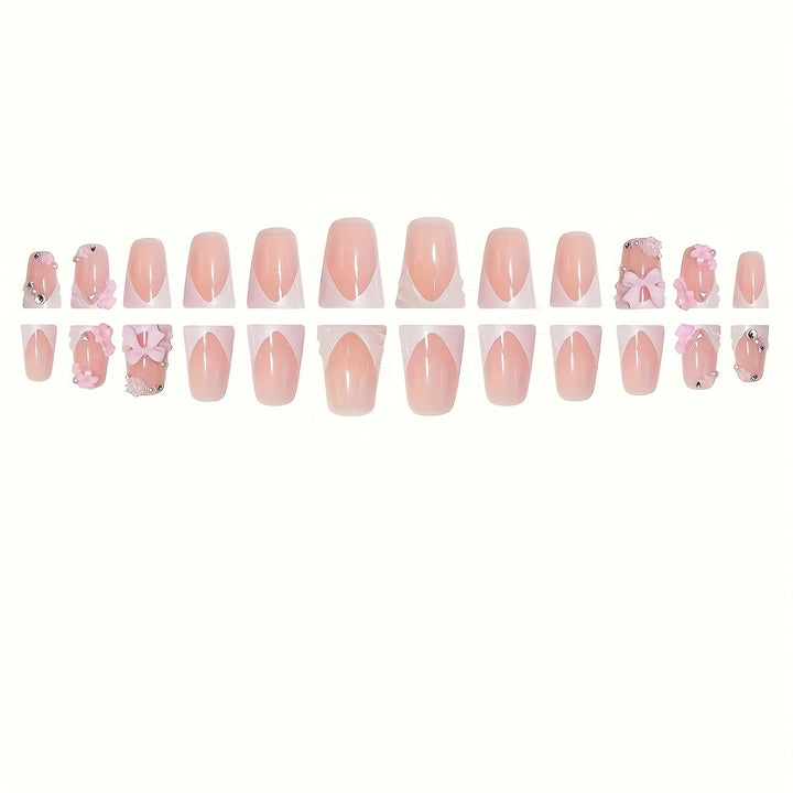 Decorative Floral Acrylic Nail Art Bowlift