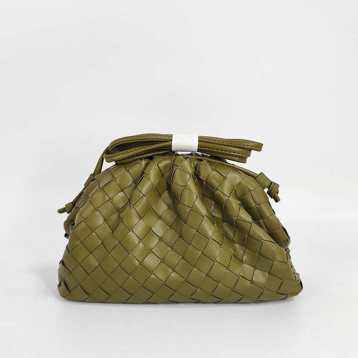 Textured Woven Handheld Clutch Bowlift