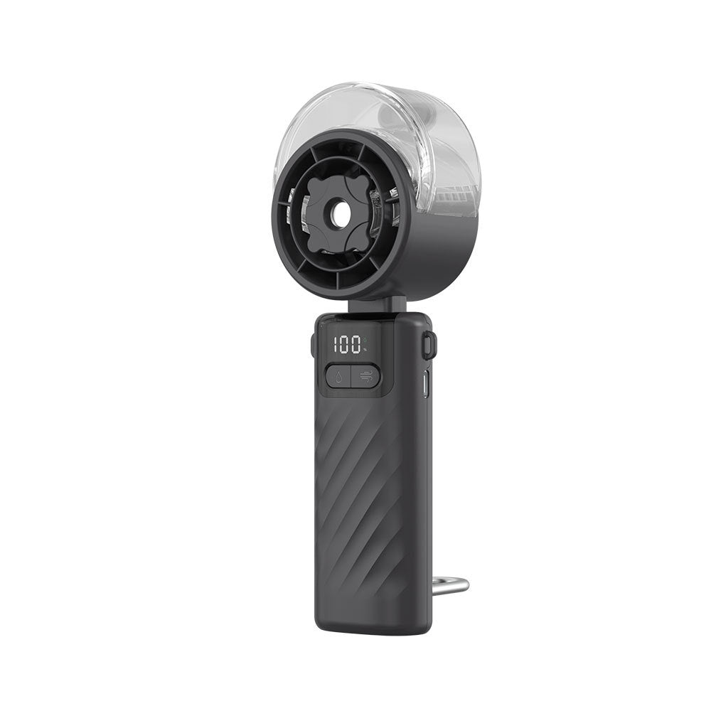 Unisex Rechargeable Adjustable Airflow Handheld Mist Fan Bowlift