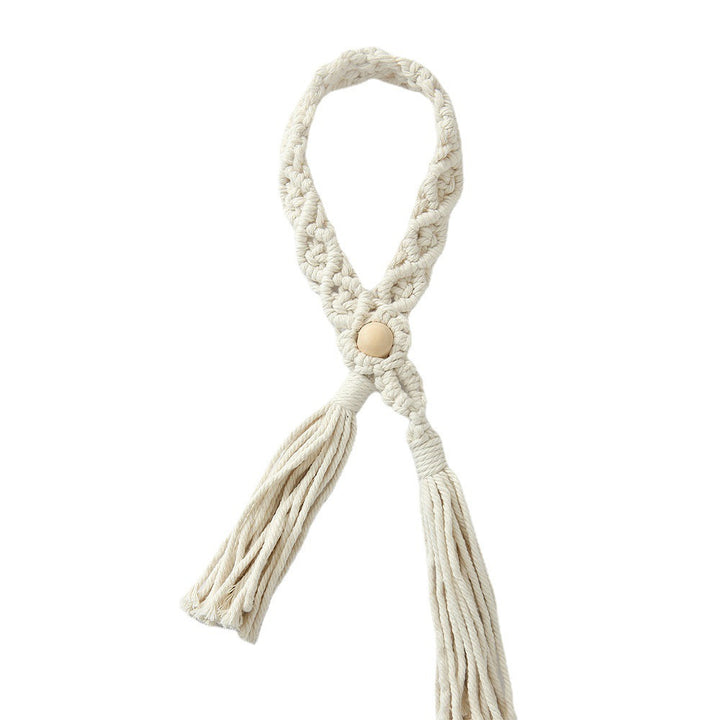 Macrame Curtain Tieback Bowlift