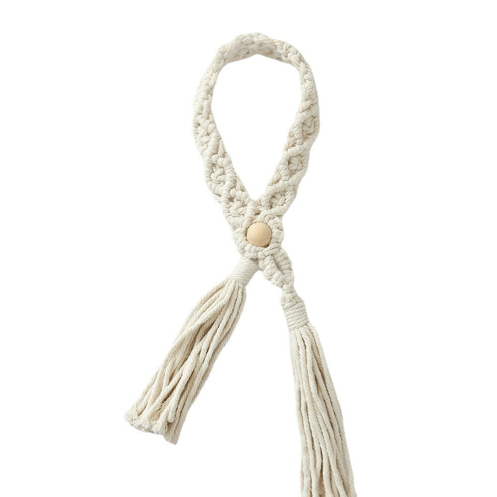 Macrame Curtain Tieback Holder Bowlift