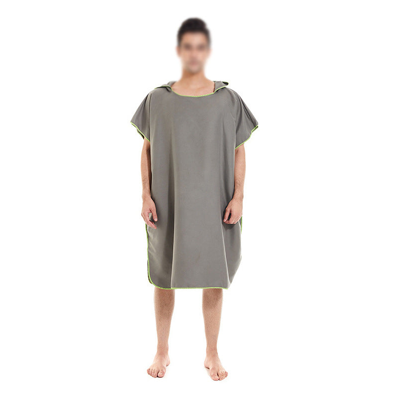 Women's Hooded Poncho made of soft Microfiber Fabric Bowlift