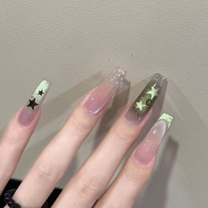Stylish Glitter Star Nail Art Bowlift