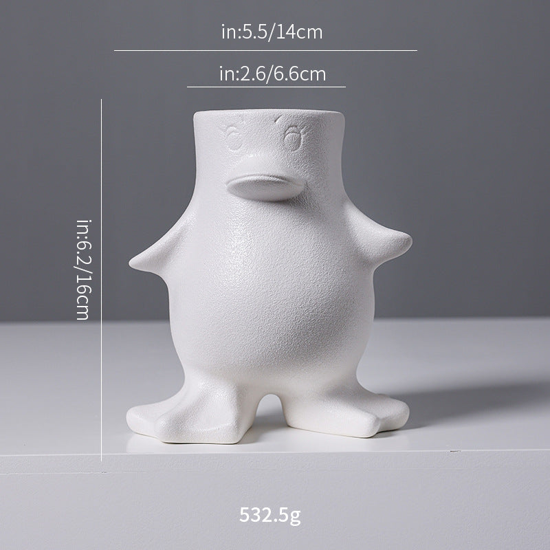 Creative Ceramic Duck Planter