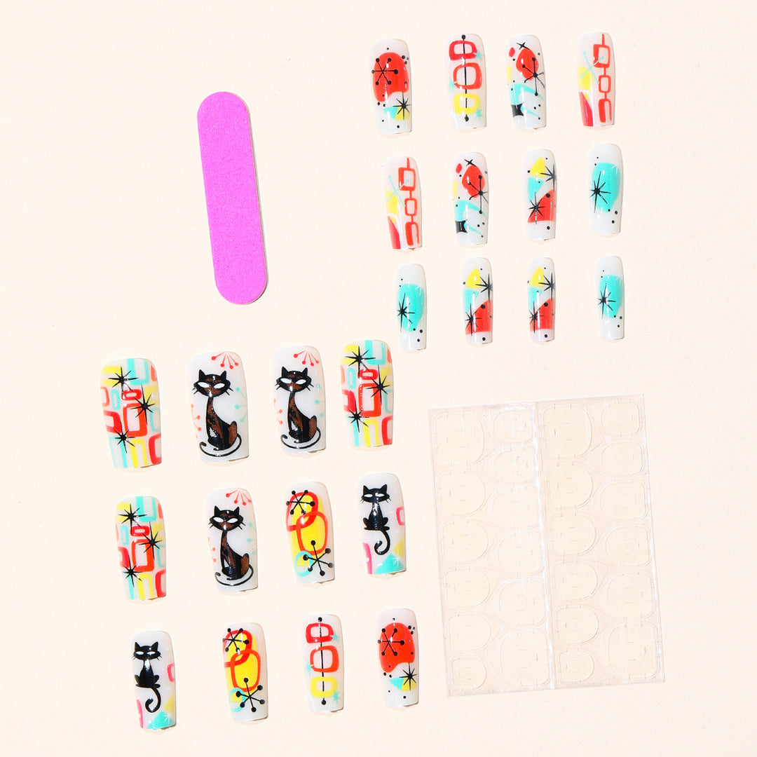 Artistic Abstract Nail Art Set Bowlift