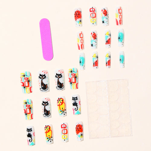 Artistic Abstract Nail Art Set Bowlift