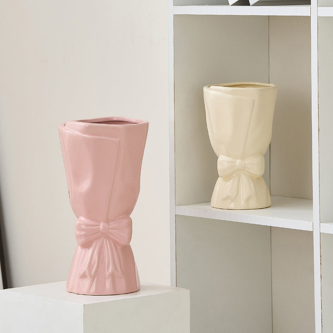 Elegant ceramic flower vase Bowlift